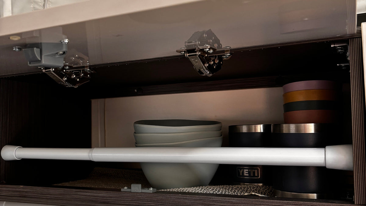 How to stop things falling out of caravan cupboards: 7 fixes that work