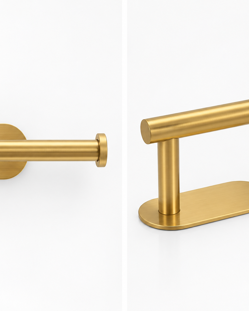 gold toilet roll holder