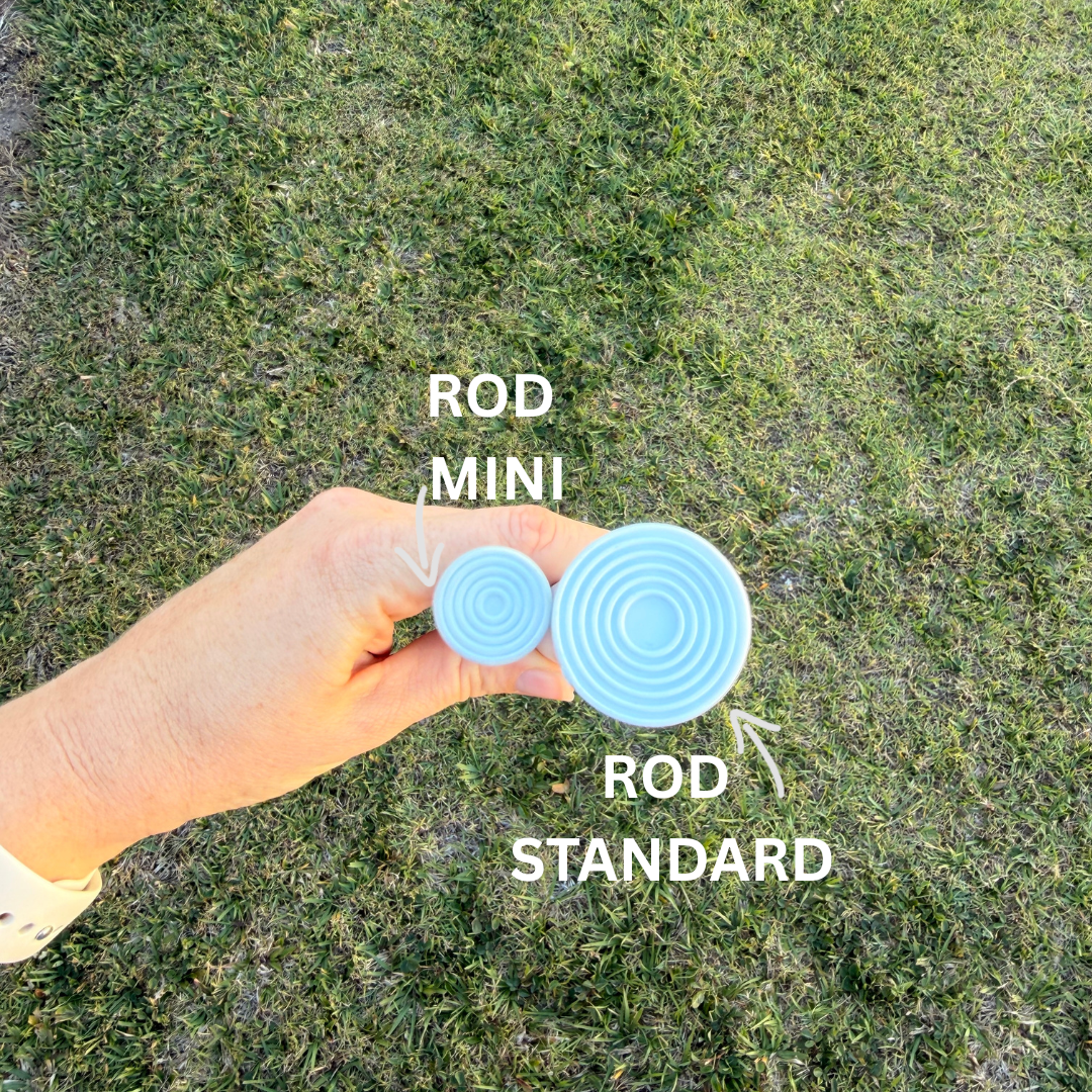 diameter difference comparison of white spring loaded tension rod