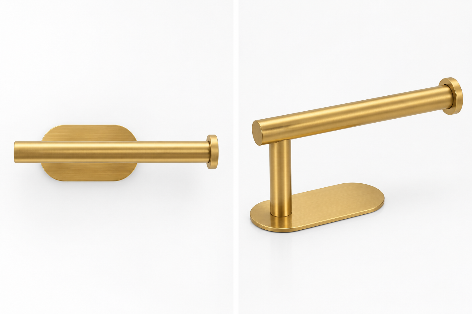 gold toilet roll holder