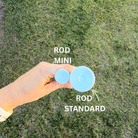 diameter difference comparison of white spring loaded tension rod